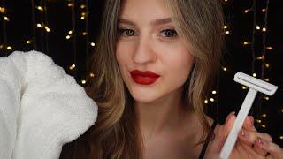 ASMR  SONO LA TUA RAGAZZA ‍‍ Ti Faccio la Barba  (Men's Shave & Personal Attention)