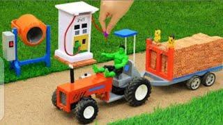 mini Diy farm and  tractor petrol is empty and other tractor helpthe tractor#mini#diy#farm#petrol#mr