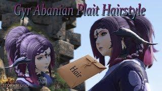 FFXIV: Gyr Abanian Plait Hairstyle