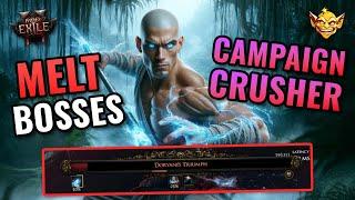 EASY 1 to 60 QUARTERSTAFF Monk Build | Campaign CRUSHED day 1 | Path of Exile 2