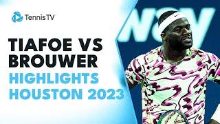Frances Tiafoe Battles Gijs Brouwer | Houston 2023 Semi-Final Highlights