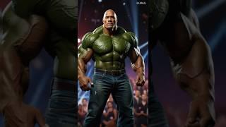 Dwayne "The Rock" Johnson Transformed into Hulk #dwaynejohnson #americagottalent #shorts