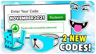 2021 *ALL 3 NEW* ROBLOX PROMO CODES! NOVEMBER + ALL FREE ROBUX ITEMS (WORKING)