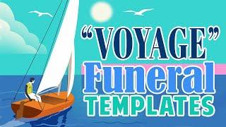 Funeral Templates - Waterscape "Voyage Design"