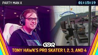 Tony Hawk's Pro Skater 1, 2, 3, & 4 by Party Man X in 1:15:19 - Summer Games Done Quick 2024