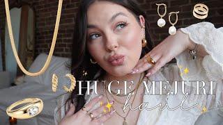 MEJURI JEWELRY HAUL 2024 | Over $3,000 worth of classic gold jewelry pieces 