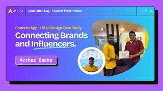 | In-depth UX Case Study Presentation by Student | Influencer & Brand Connecting Mobile App |