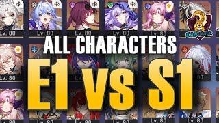 E1 vs S1 : For Every Limited 5* Character in Honkai Star Rail