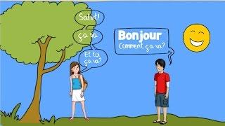 French Greetings Song for Children - Bonjour!