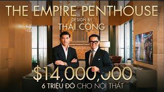 6 triệu$ cho nội thất rời, 14 triệu$ tổng giá trị cho cǎn Penthouse ở Sài Gòn thiết kế bởi Thái Công