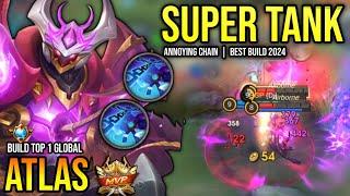 ATLAS BEST BUILD 2024 | BUILD TOP GLOBAL ATLAS GAMEPLAY | MOBILE LEGENDS