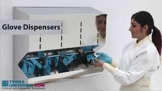 Cleanroom glove dispensers