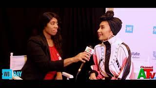 Recording Artist YUNA Channel A TV Interview hosted By TAHEERAH SUTTON at WE DAY UNITED NATIONS 2019