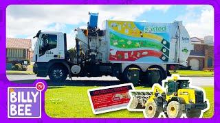 Billy Bee Side-Loader Garbage Truck Adventures and Tip Run