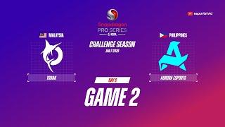 TODAK vs Aurora GAME 2 Snapdragon Pro Series Season 6 | RORA vs TDK ESPORTSTV