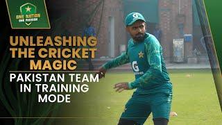 Unleashing the cricket magic: Pakistan Team in Training Mode 
