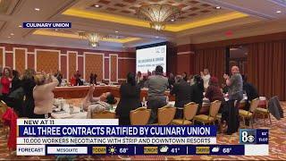 Culinary Union workers at Wynn Resorts vote 99% 'yes' to ratify new contract, all 3 votes successful