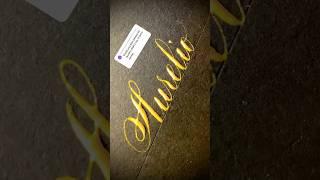 Copperplate calligraphy, tutorial : how I write your name #aurelio