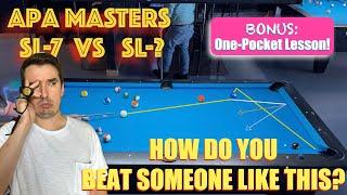 What am I supposed to do?! He's a Monster!!... 8-ball and 9-ball play in 4K APA Master's Match!