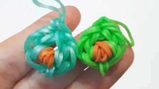 АВОКАДО БЕЗ СТАНКА из резиночек Rainbow loom  Rainbow loom avocado  The Nikita ️