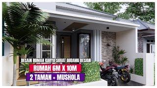 Ternyata Ibu rumah tangga bisa juga mendesain rumah keren begini - Desain rumah 6x10 minimalis