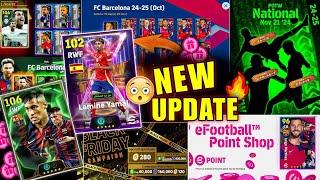 MSN Pack, New ShowTime  Barcelona Anniversary Campaign, Black Friday Campaign | eFootball 2025