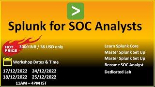 Splunk for Security Analysts Workshop | Splunk101