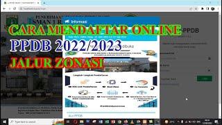 CARA MENDAFTAR PPDB SMA NEGERI 2022/2023 JALUR ZONASI