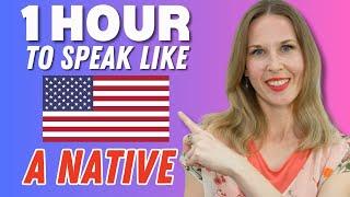 ONE HOUR OF PRACTICE to SPEAK FAST And Understand AMERICANS...