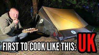 Tent camping with an INTERESTING way to COOK STEAK when wild camping.