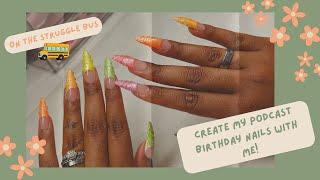 do my nails with me!! watch my struggle turn into a beautiful masterpiece! 