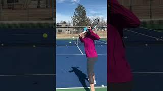 Tennis Backhand Slice: Square up the racket face. Link to full tutorial below