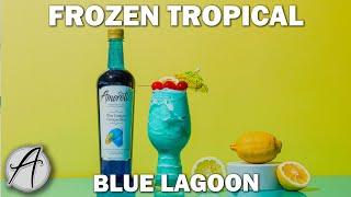 How to Make a Tropical Frozen Blue Lagoon | Blended Fruity Cocktail