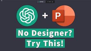 A New Way To Use ChatGPT To Create PowerPoint Presentations WITHOUT Design Ideas (Designer)