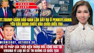 Breaking NEWS Wednesday 30/10 Cảnh báo đi bỏ phiếu sớm