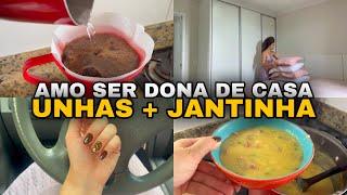 VLOG DONA DE CASA: ROTINA COMO DONA DE CASA QUE AMO | FUI FAZER AS UNHAS E FIZ CALDO DE MANDIOCA