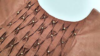 Latest and Creative Easy Neck Design for Kurti/Suit Cutting and Stitching