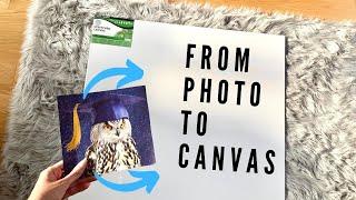 Tutorial : ENLARGING and PROJECTING an image onto a canvas for ART