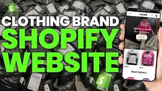 how to make a clothing brand website using shopify in 20 minutes