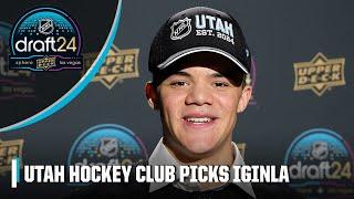 Utah Hockey Club’s first-ever draft pick is Tij Iginla at No. 6 overall | 2024 NHL Draft