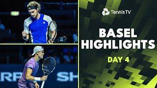 Tsitsipas vs Van De Zandschulp; Rune & Shelton Also Feature | Basel 2024 Day 4 Highlights