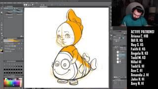 Draw2Much - Drawing a "Fishy Bea-Bea"