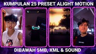 KUMPULAN 25 PRESET BASE ALIGHT MOTION TERBARU 2024 DIBAWAH 5MB