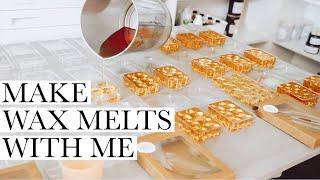 MAKE WAX MELTS WITH ME PODCAST | Step by Step Explanation Of The Wax Melt Making Process