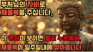 복이 오는 음악을 들으면 재물복이 터집니다. #불교음악 #금전주파수 #금전운상승 #행복주파수 #명상음악