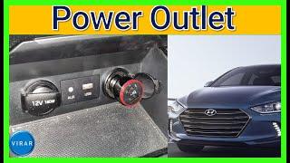 How to Fix 12V Power Outlet/Cigarette Lighter - Hyundai Elantra (2017-2018)