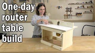 One-day router table build