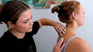 ASMR | Soothing Back Scratching, Tracing, Hair Play, Crisscross Applesauce & Nape of the Neck