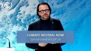 Climate Neutral Now: Special Event at COP 26 | UN Climate Change