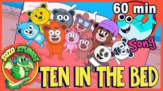 TEN IN THE BED SONG - 60 MINUTE Family Friendly Nursery Rhymes | Sozo Studios Toddlerific Story Time